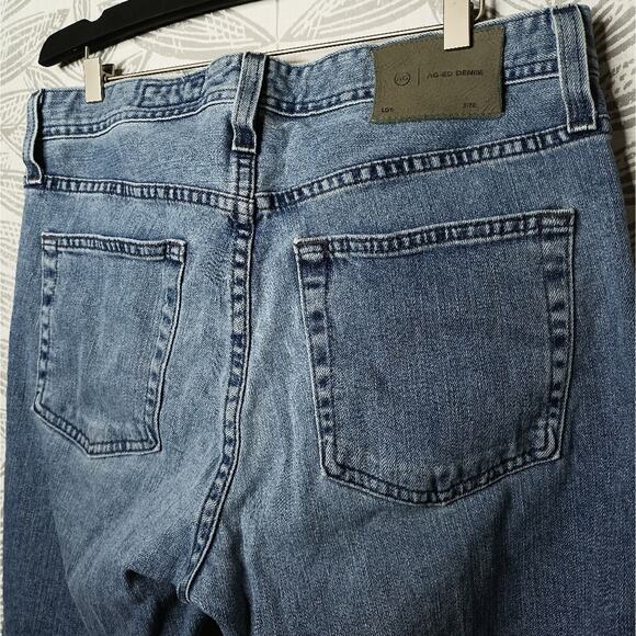 AG Ag-ed Jeans Straight Leg Blue Denim Stretch - Picture 5 of 7